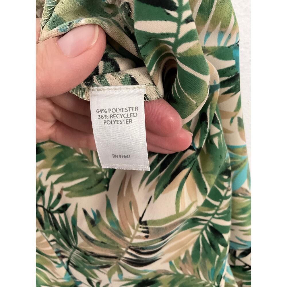 J. Jill Wide Leg Crop Tropical Pants Women's Size Small Pull-on Pockets - Picture 7 of 7